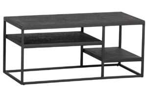 Hoorns Černý kovový konferenční stolek Fabe 90 x 45 cm