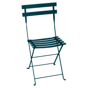 Modrá kovová skládací židle Fermob Bistro