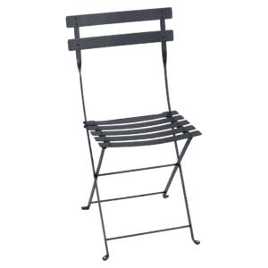 Antracitová kovová skládací židle Fermob Bistro