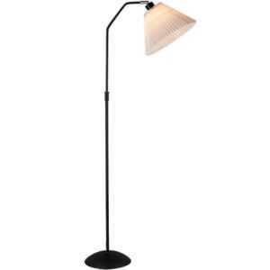 Černá kovová stojací lampa Halo Design Berlin 110-150 cm