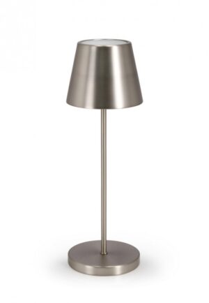BIZZOTTO Zahradní stolní LED lampa ETNA 38 cm stříbrná