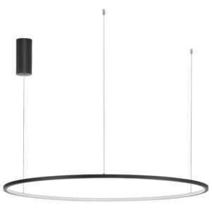 Černé kovové závěsné LED světlo Nova Luce Tarquin 100 cm