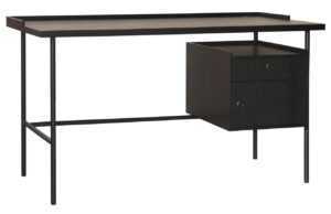 Take Me Home Černý dubový pracovní stůl Marcel 132 x 70 cm