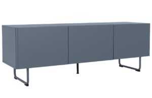 Modrý lakovaný TV stolek Tenzo Parma 146 x 43 cm