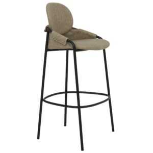 Béžová čalouněná barová židle Tenzo Wing 76 cm