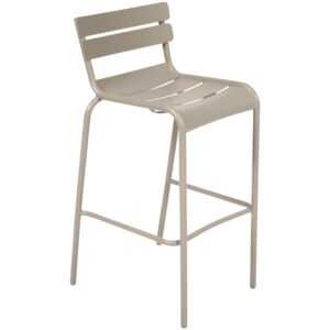 Muškátově šedá kovová barová židle Fermob Luxembourg 80 cm