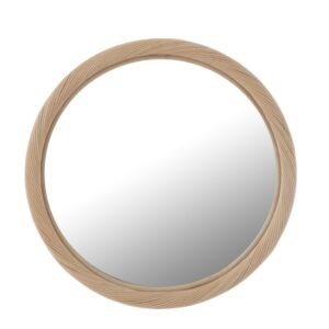 Ratanové závěsné zrcadlo J-line Wally 50 cm