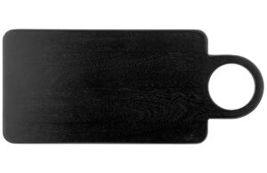 Černé dřevěné servírovací prkénko Bloomingville Hombre 43 x 18